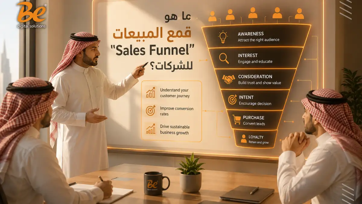 ما هو قمع المبيعات "Sales Funnel" للشركات B2B وكيف تبنيه رقميًا؟
